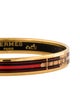 Hermès Narrow Enamel Bangle Bracelet