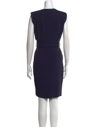 Hermès V-Neck Knee-Length Dress
