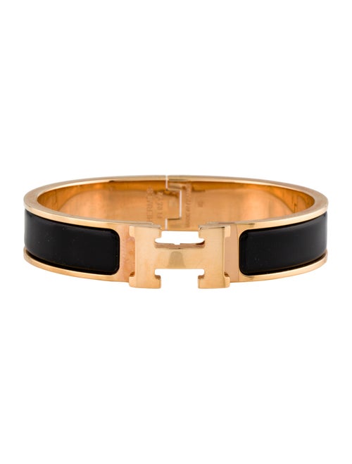 Hermès Enamel Clic H Bangle Bracelet