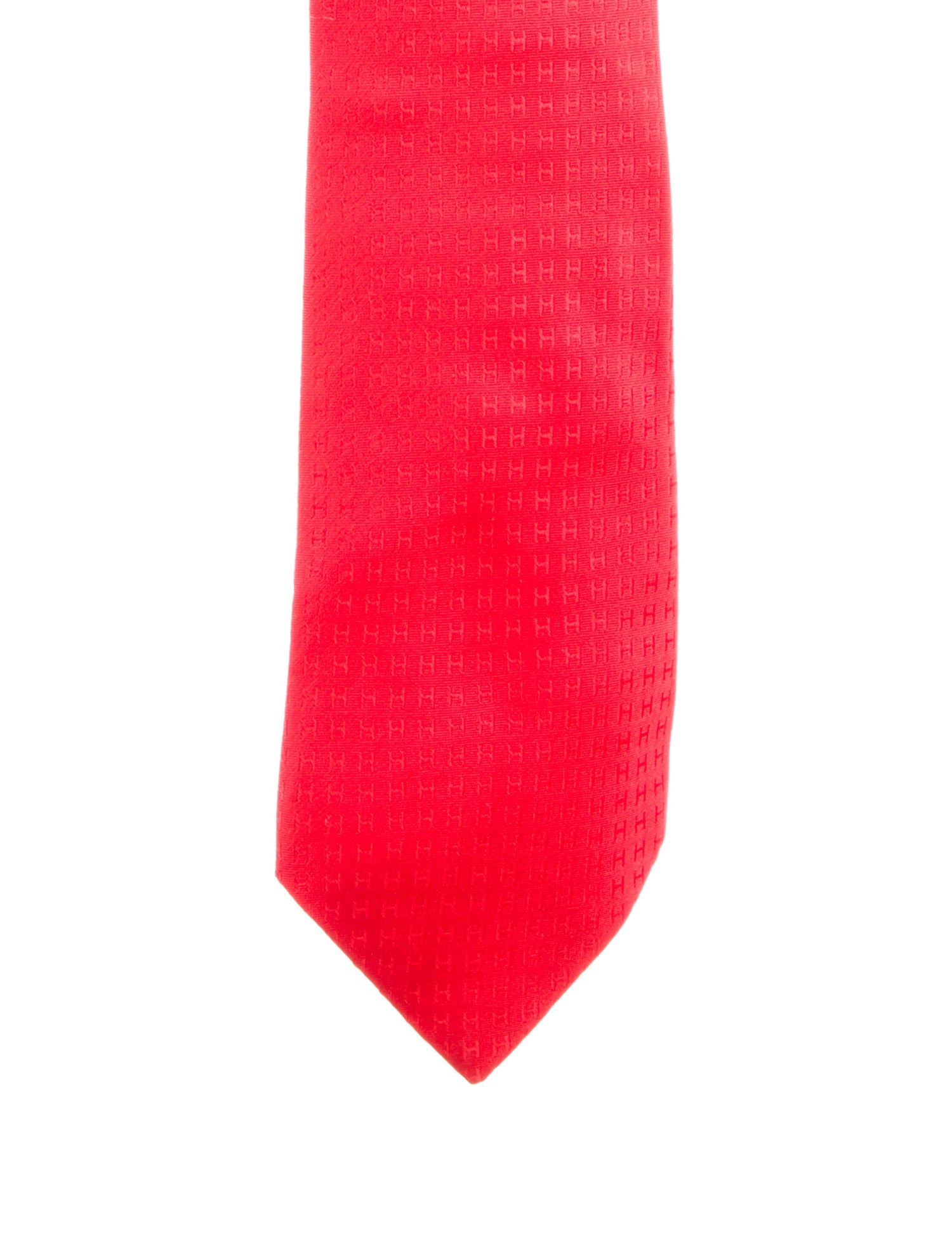 Hermès Pattern Print Silk Tie