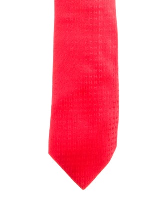 Hermès Pattern Print Silk Tie