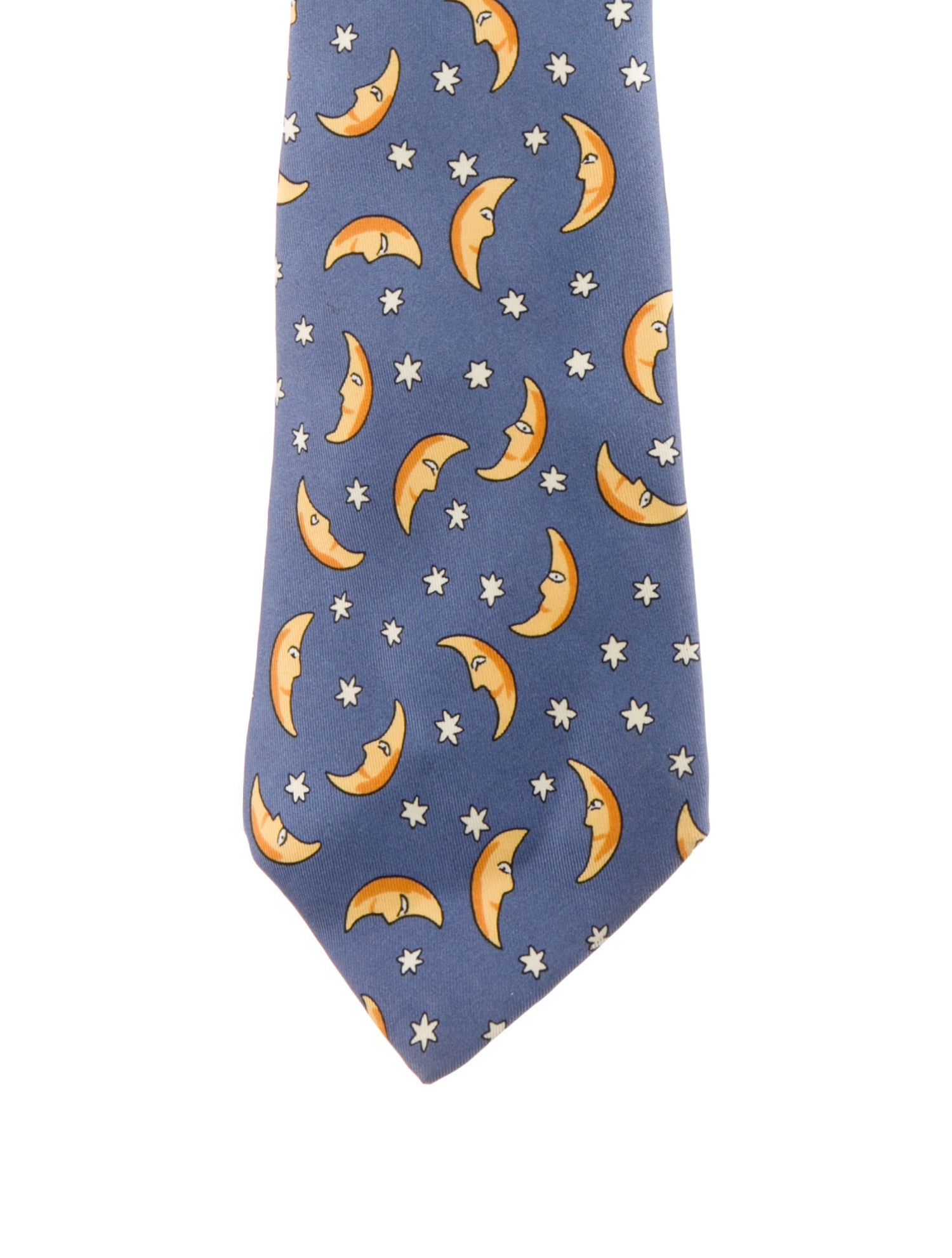 Hermès Pattern Print Silk Tie.