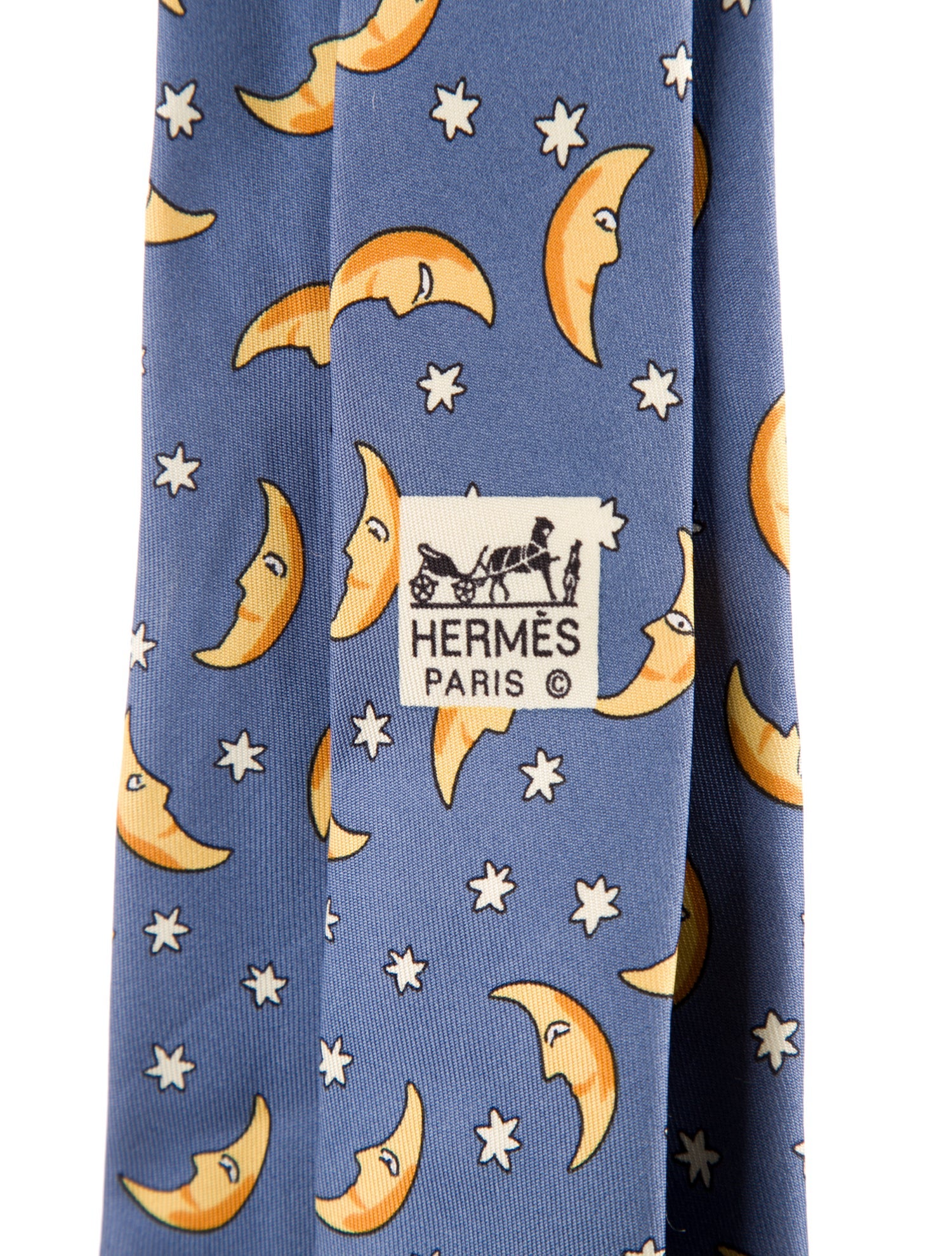 Hermès Pattern Print Silk Tie.