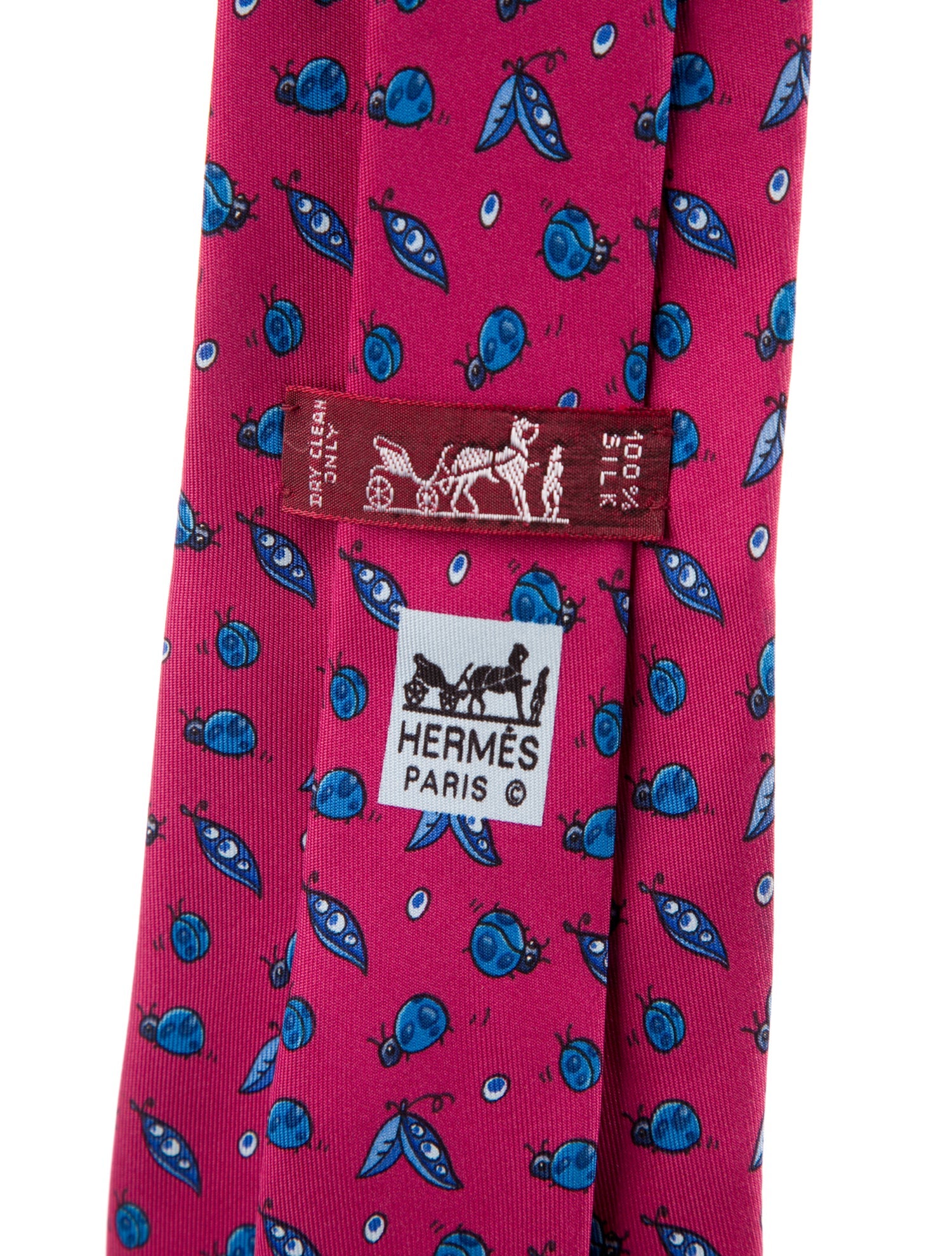 Hermès Pattern Print Silk Tie