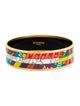 Hermès Wide Enamel Bangle Bracelet