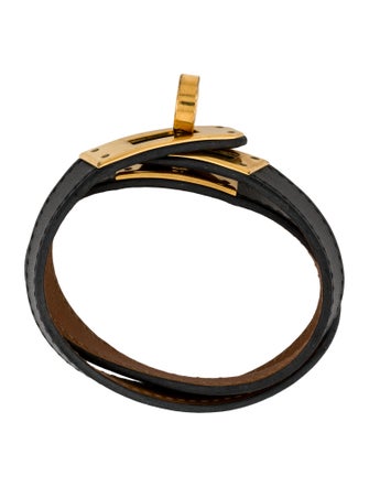 Hermès Leather Kelly Double Tour Bracelet
