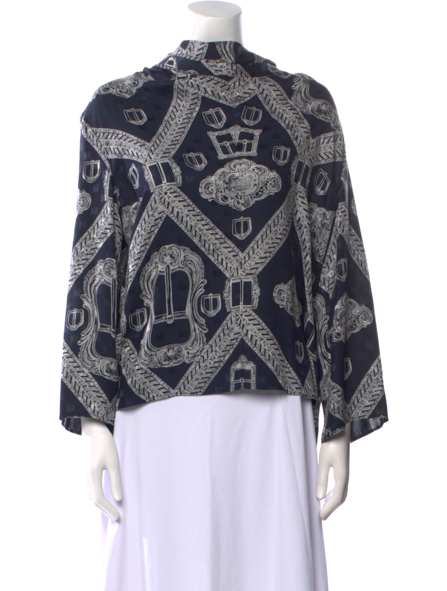 Hermès Silk Printed Sweatshirt w/ Tags