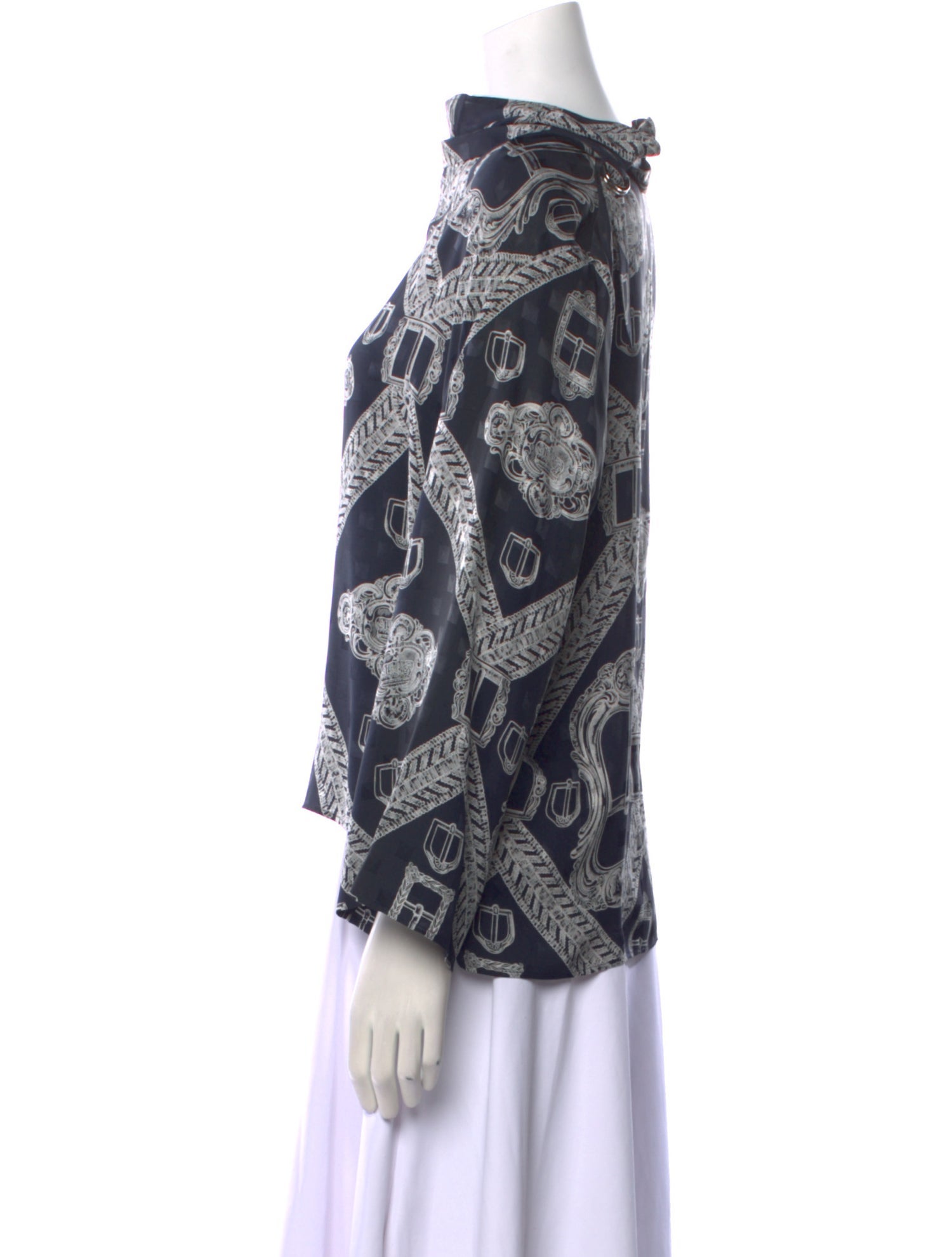 Hermès Silk Printed Sweatshirt w/ Tags