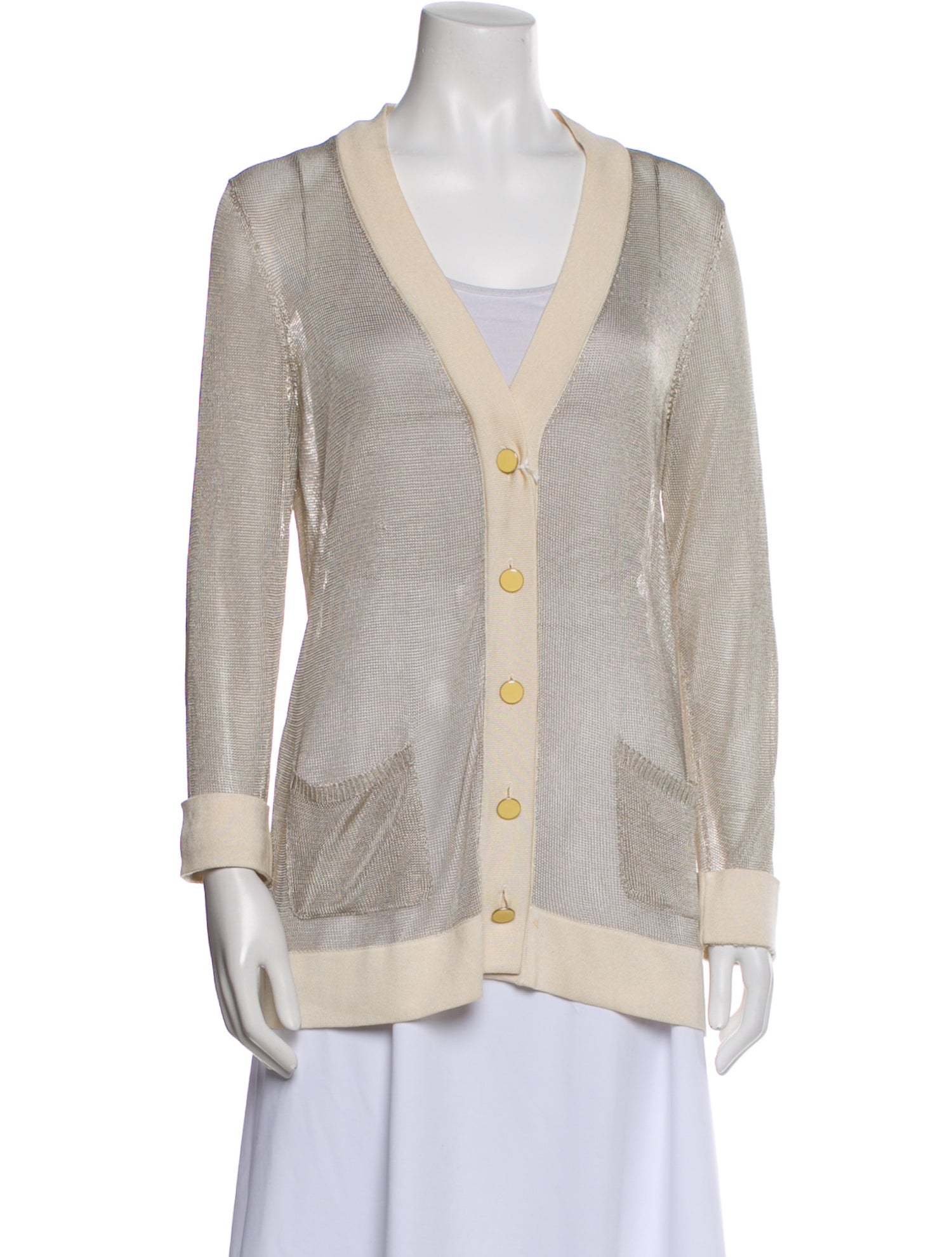 Hermès Vintage V-Neck Sweater