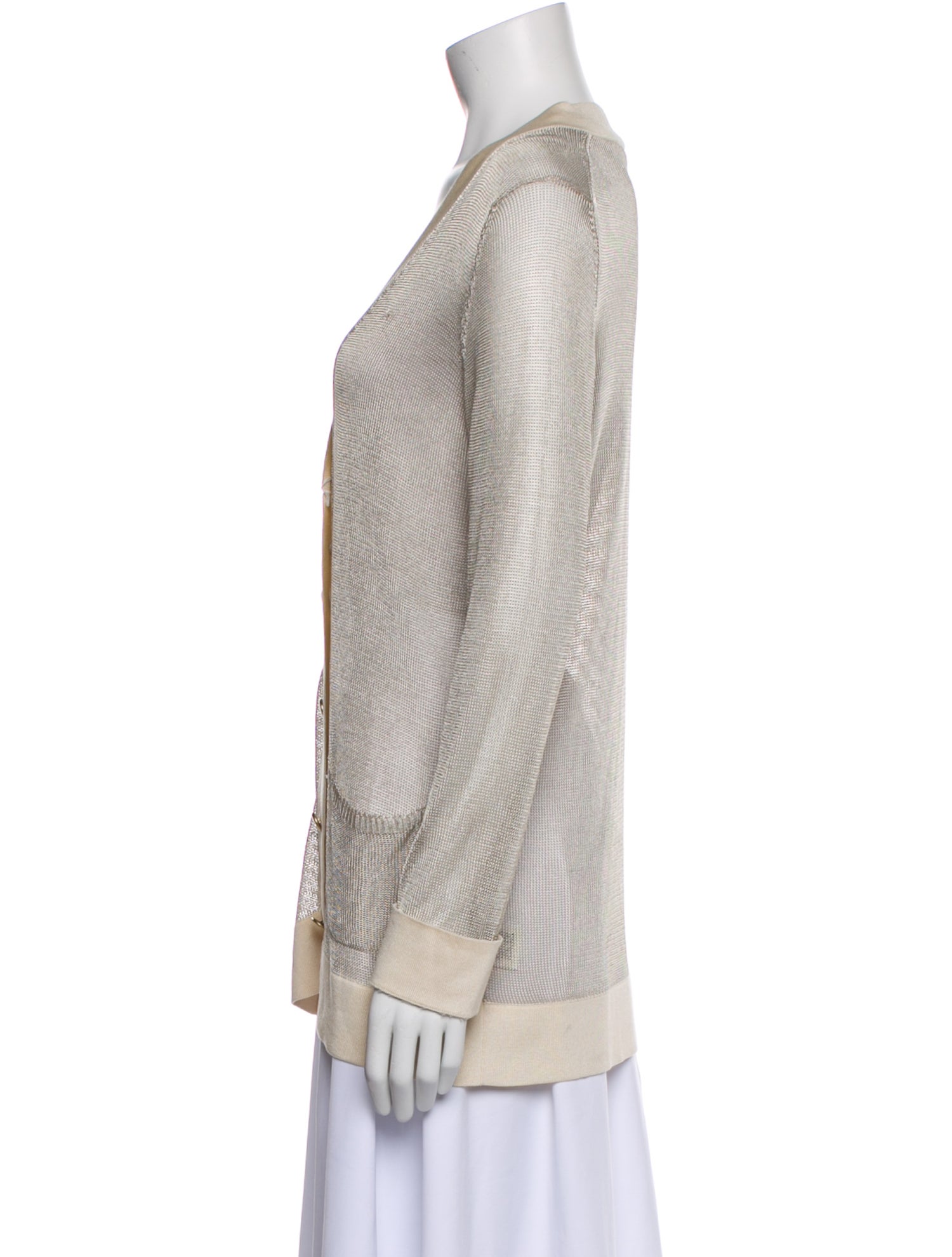 Hermès Vintage V-Neck Sweater