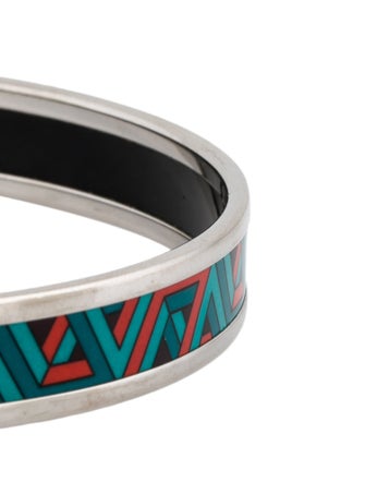 Hermès Narrow Enamel Bangle Bracelet