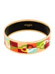 Hermès Enamel 'Optique Chaine d'Ancre' Wide Bangle Bracelet