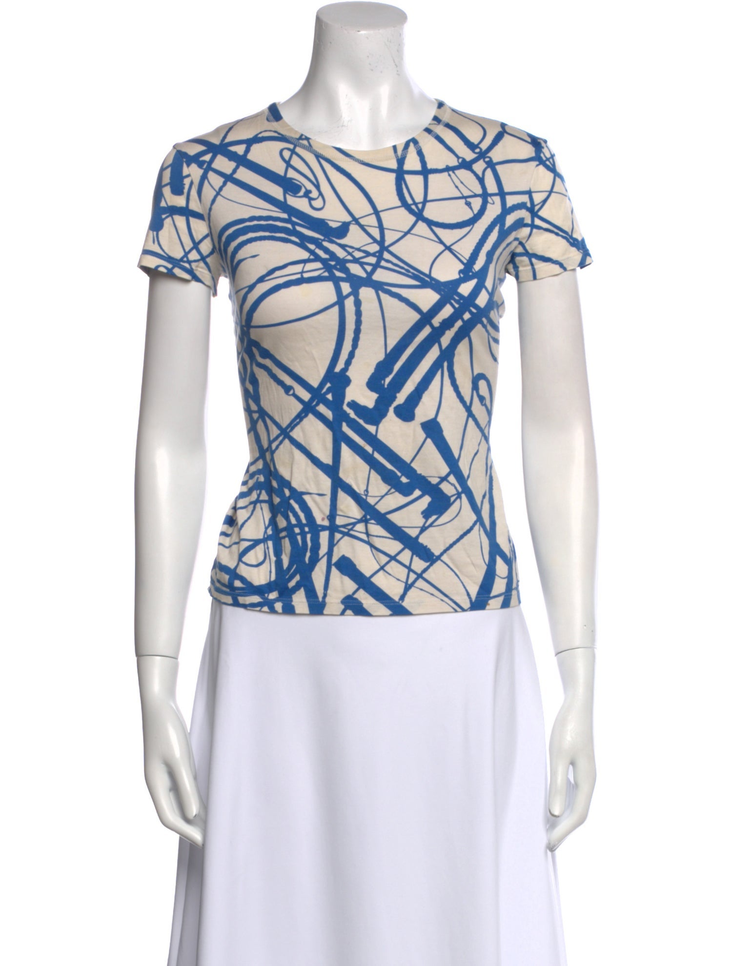 Hermès Printed Crew Neck T-Shirt