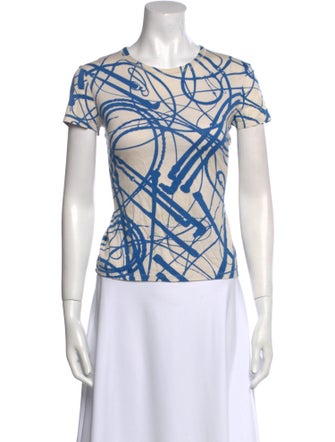 Hermès Printed Crew Neck T-Shirt