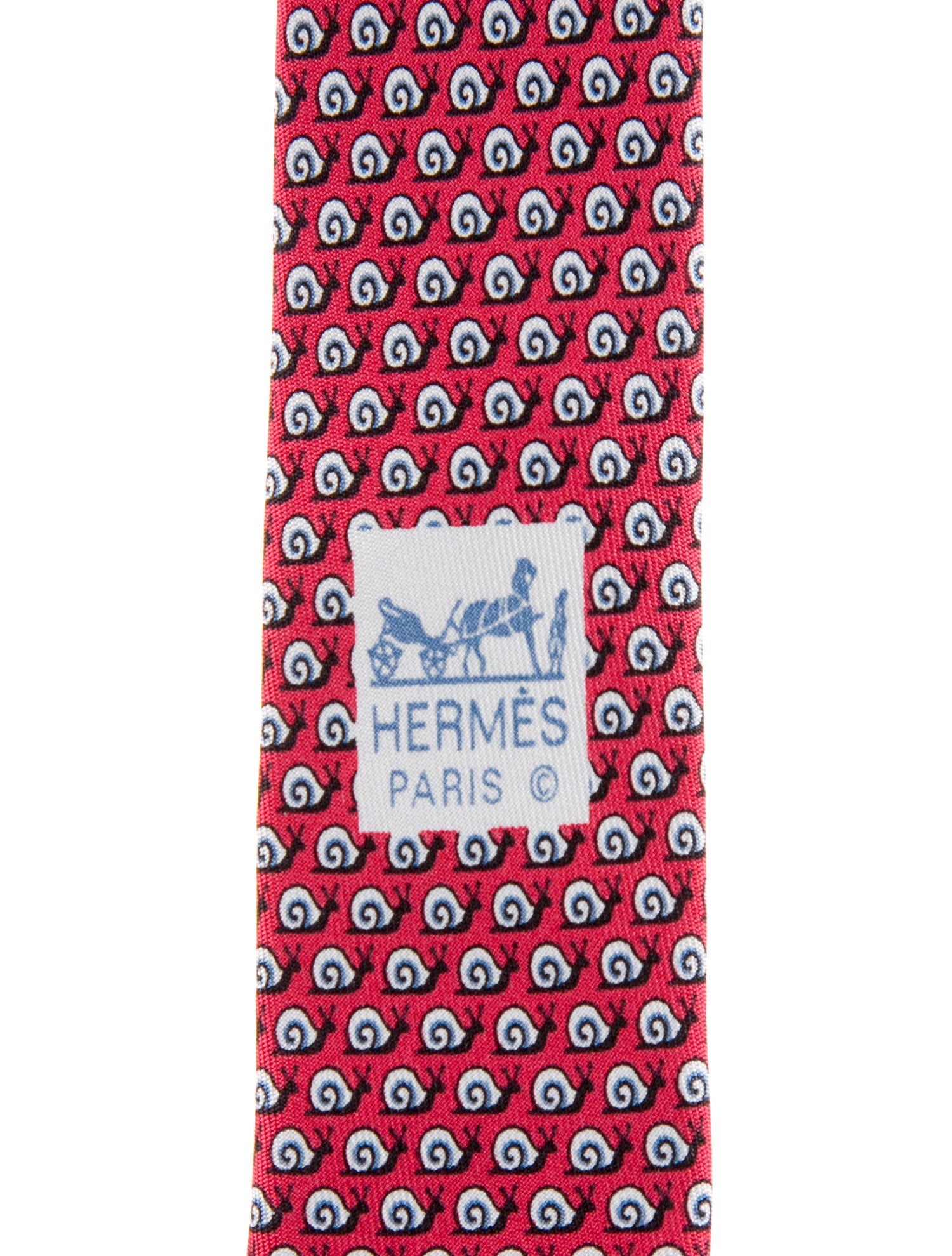 Hermès Hermès Snail Motif Silk Necktie