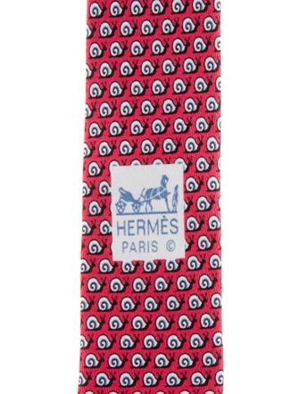Hermès Hermès Snail Motif Silk Necktie