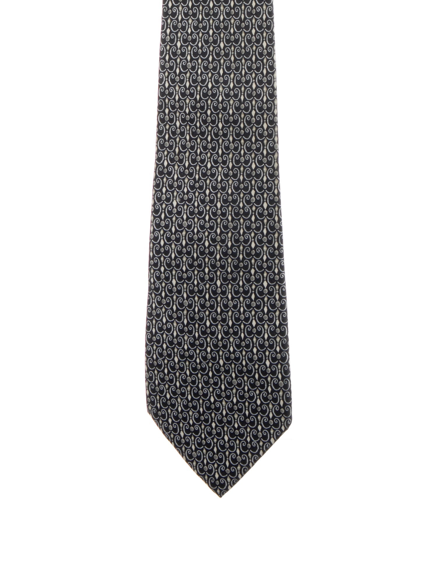 Hermès Silk Abstract Pattern Necktie