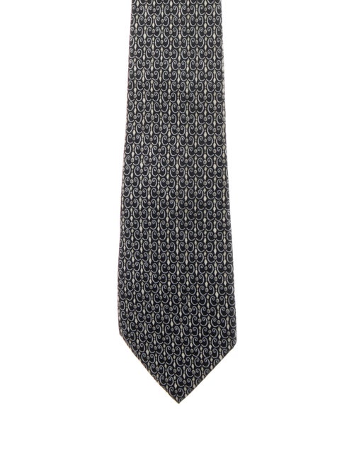 Hermès Silk Abstract Pattern Necktie