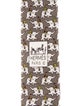 Hermès Hermès Silk Elephant Pattern Necktie