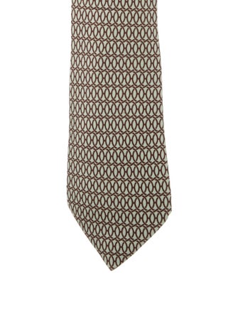 Hermès Silk Printed Tie