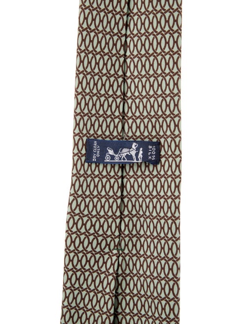 Hermès Silk Printed Tie