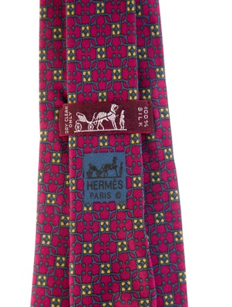Hermès Patterned Tie
