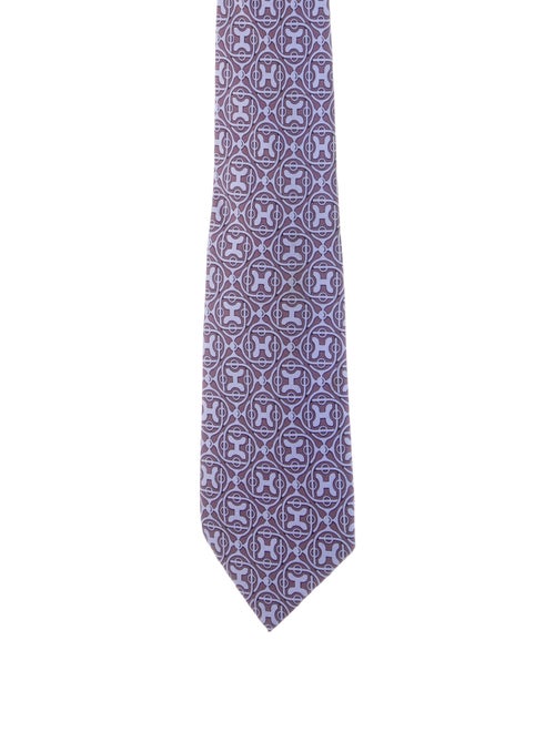 Hermès Silk Patterned Tie