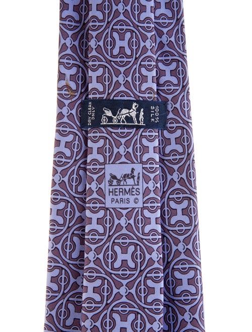 Hermès Silk Patterned Tie