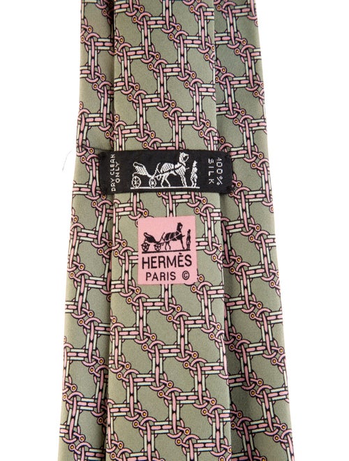 Hermès Silk Patterned Tie