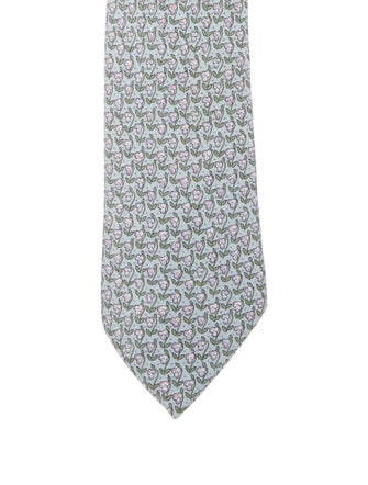 Hermès Silk Printed Tie