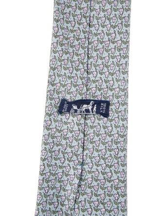 Hermès Silk Printed Tie