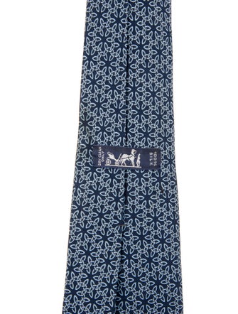 Hermès Silk Printed Tie