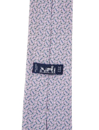 Hermès Silk Printed Tie