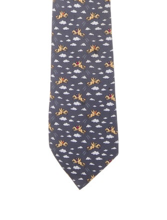 Hermès Silk printed Tie