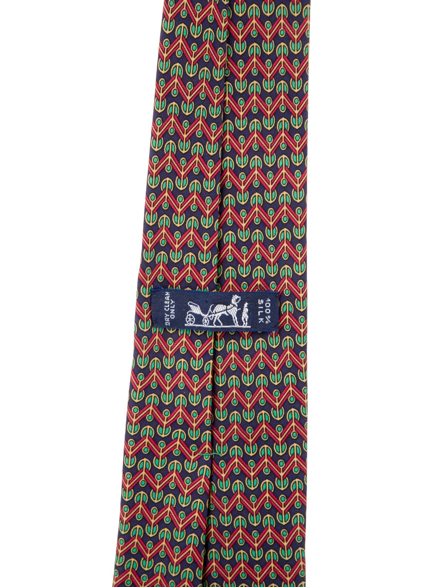 Hermès Silk Printed Tie