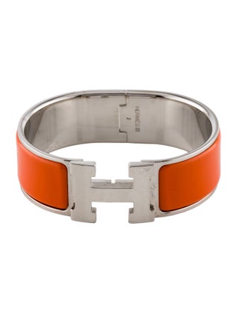 Hermès Enamel Clic Clac H Bangle Bracelet