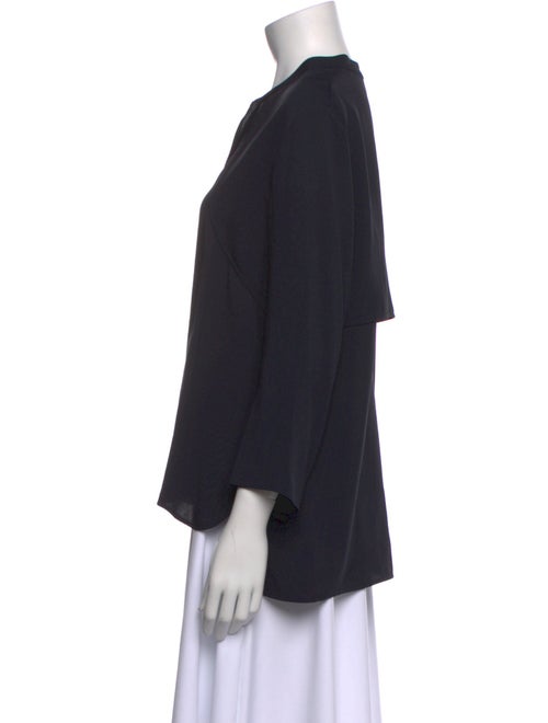 Hermès V-Neck Three-Quarter Sleeve Blouse