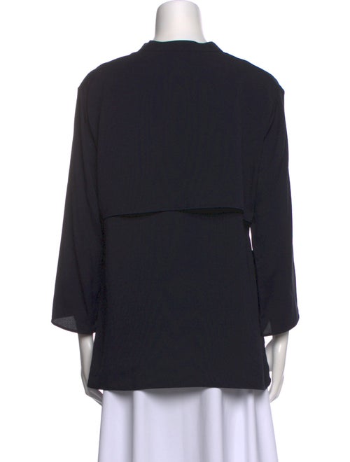 Hermès V-Neck Three-Quarter Sleeve Blouse