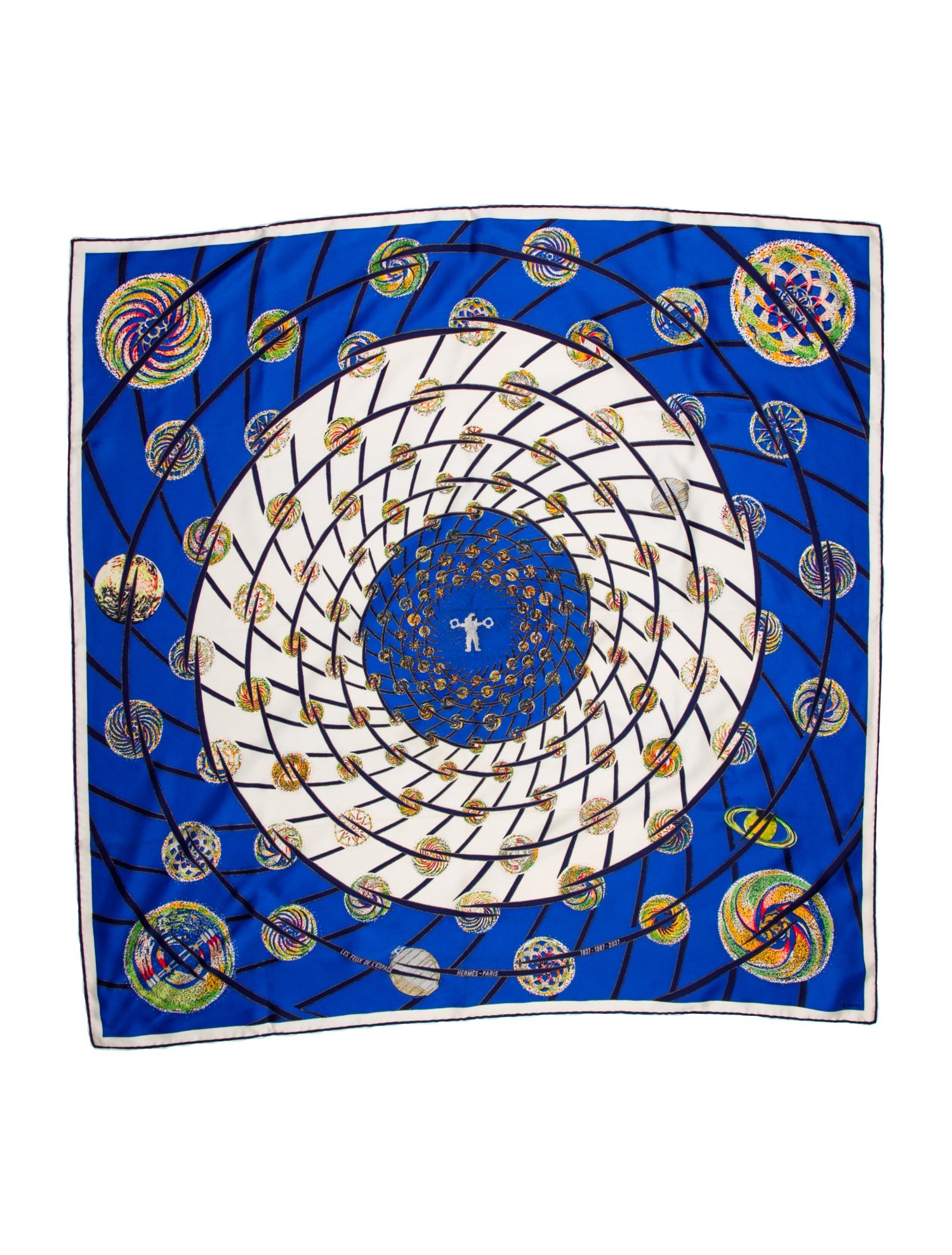 Hermès Les Feux de L’Espace Silk Scarf