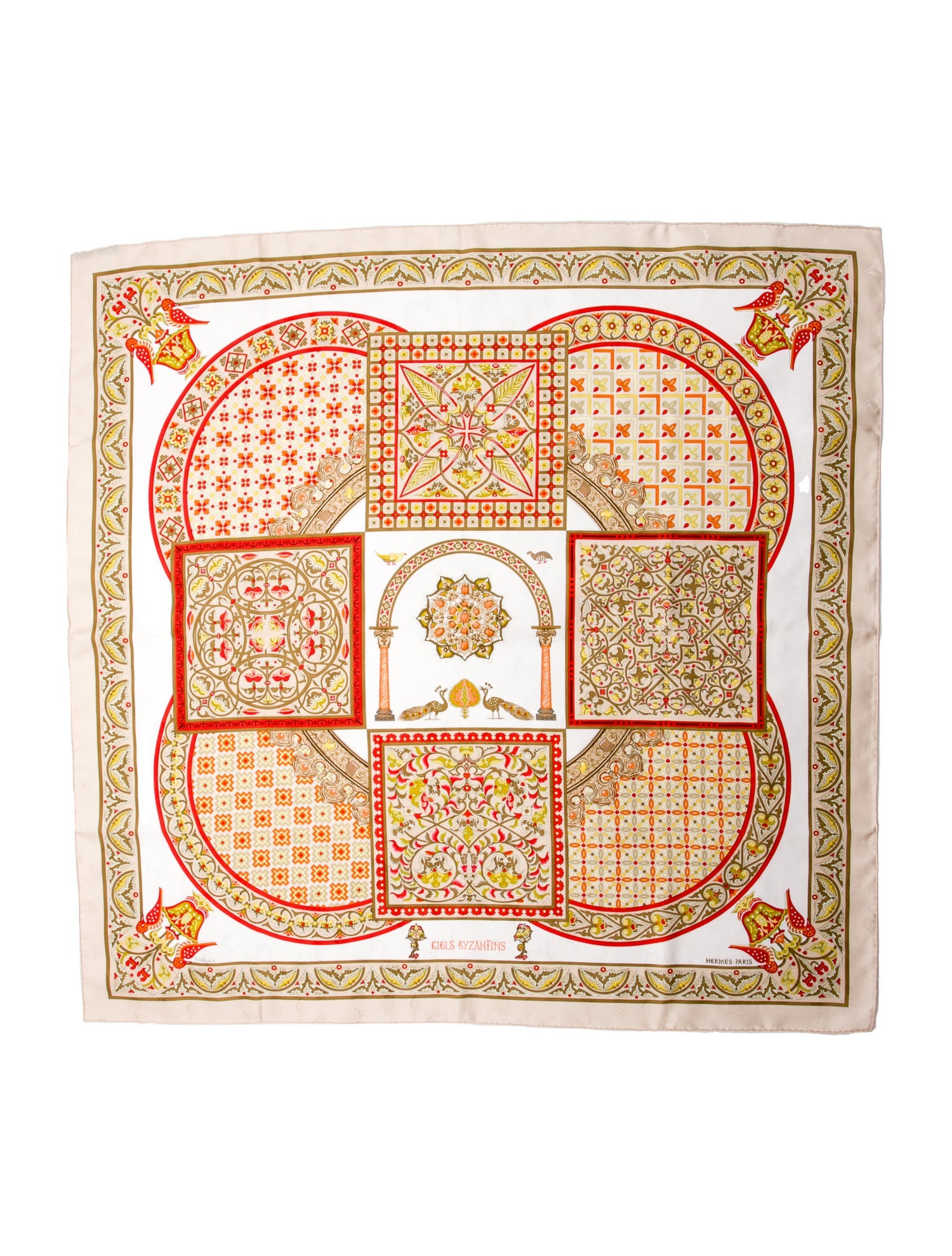 Hermès Ciels Byzantins Jacquard Silk Scarf