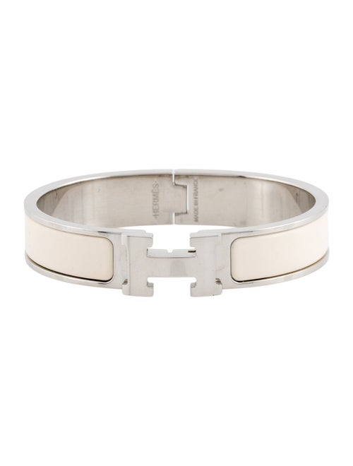 Hermès Enamel Clic H Bangle Bracelet