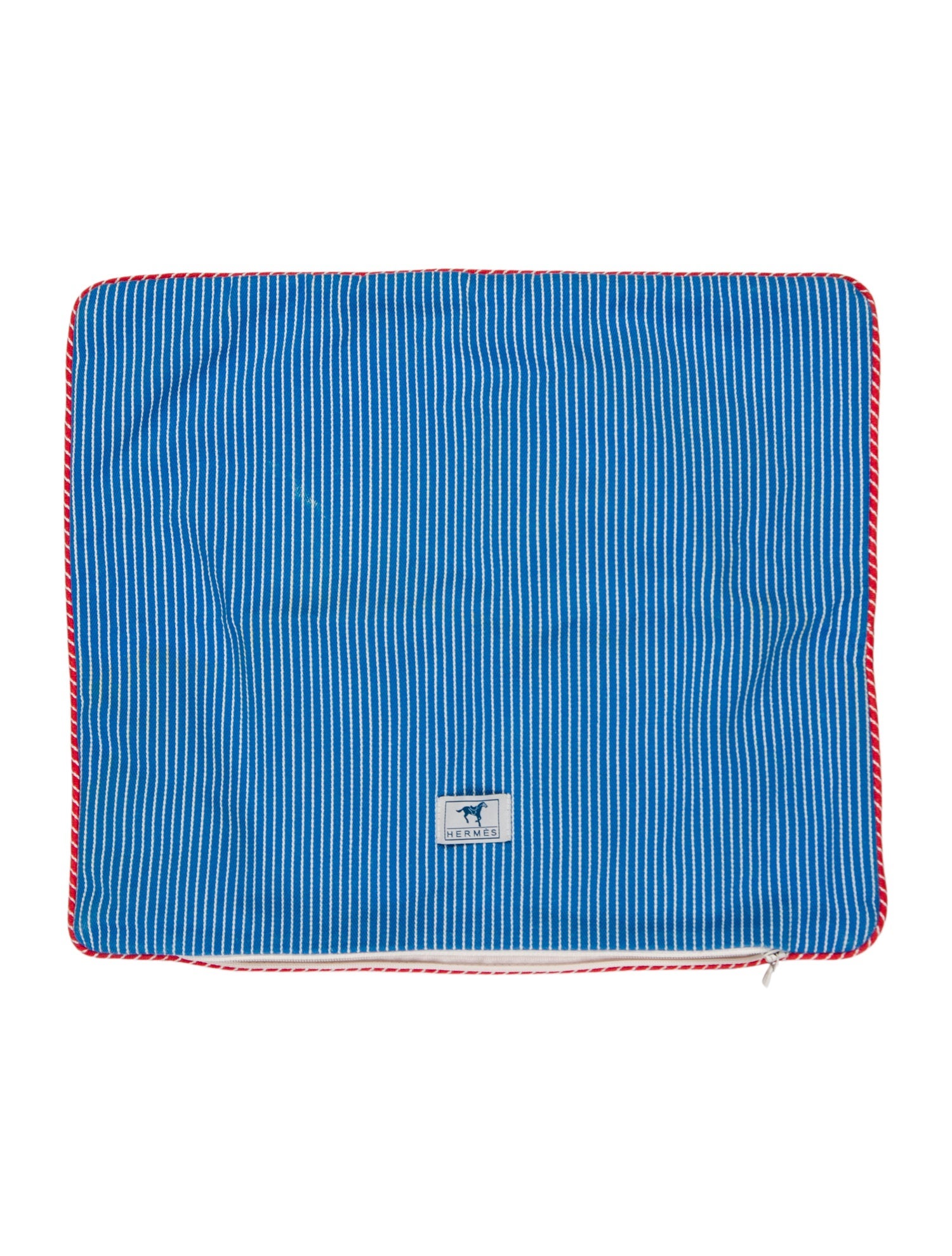 Hermès Cotton Striped Cushion Cover