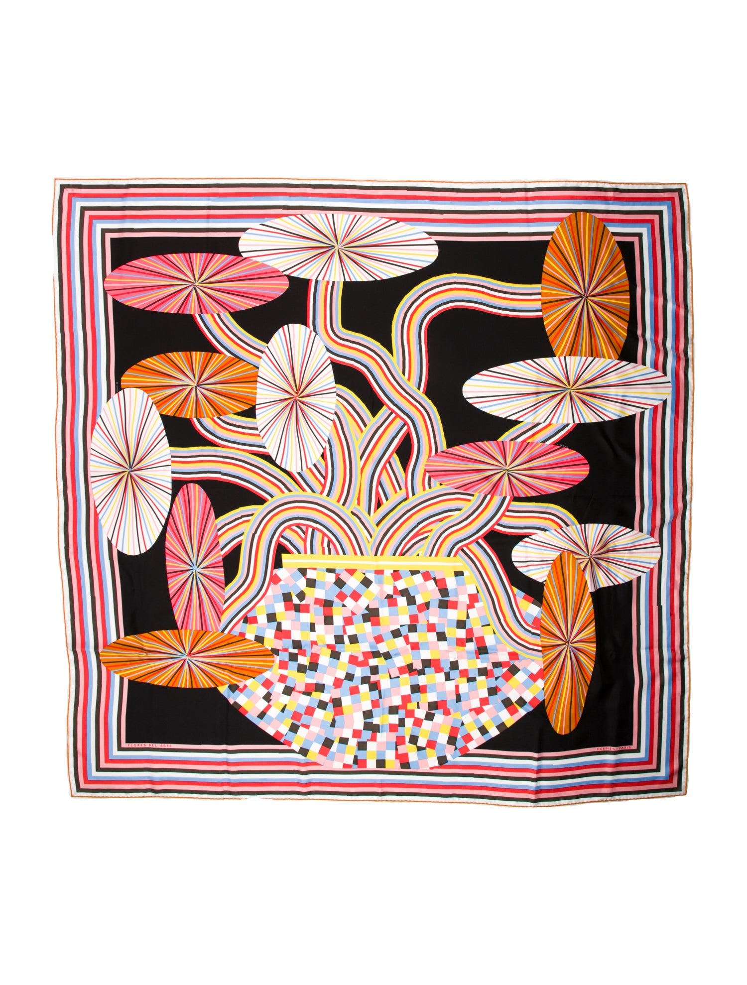 Hermès Flores Del Este Silk Scarf