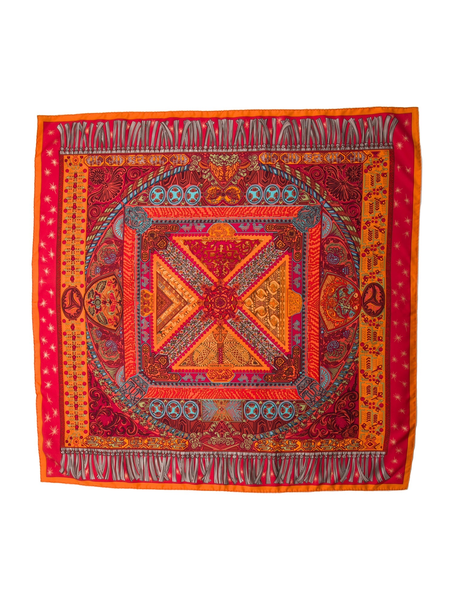 Hermès Sur Un Tapis Volant Silk Scarf