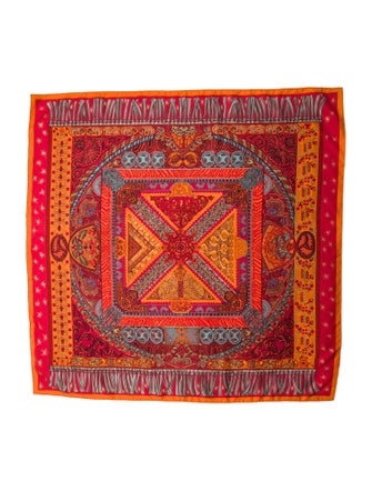 Hermès Sur Un Tapis Volant Silk Scarf