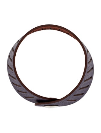 Hermès Leather Petit H Reversible Wrap Bracelet