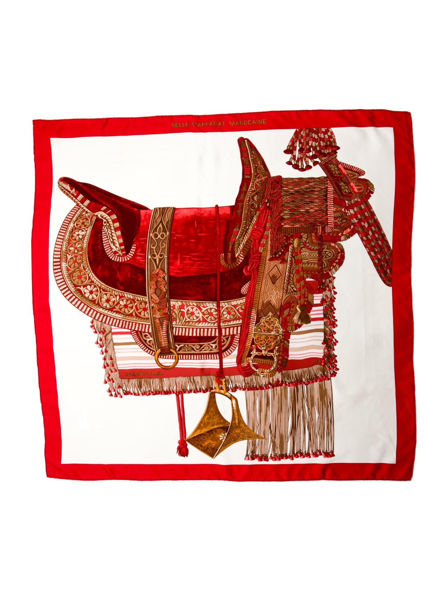 Hermès Selle D'Apparat Marocaine Silk Scarf