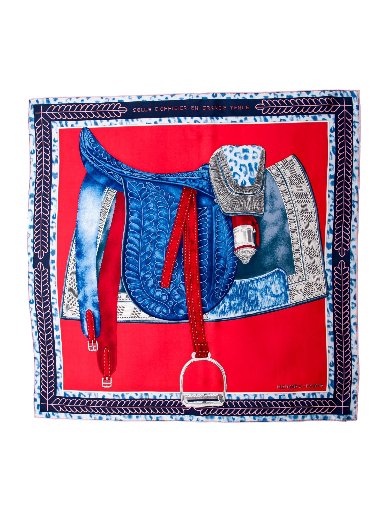 Hermès Selle D'officier En Grande Tenue Silk Scarf