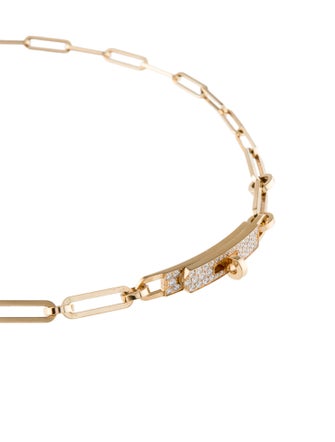 Hermès 18K Diamond Kelly Chaine Double Bracelet, Small Model, Convertible Choker