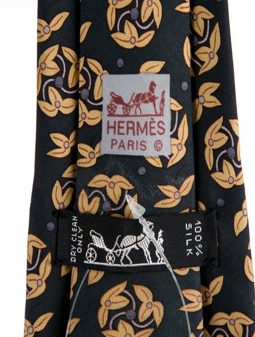 Hermès Pattern Print Tie